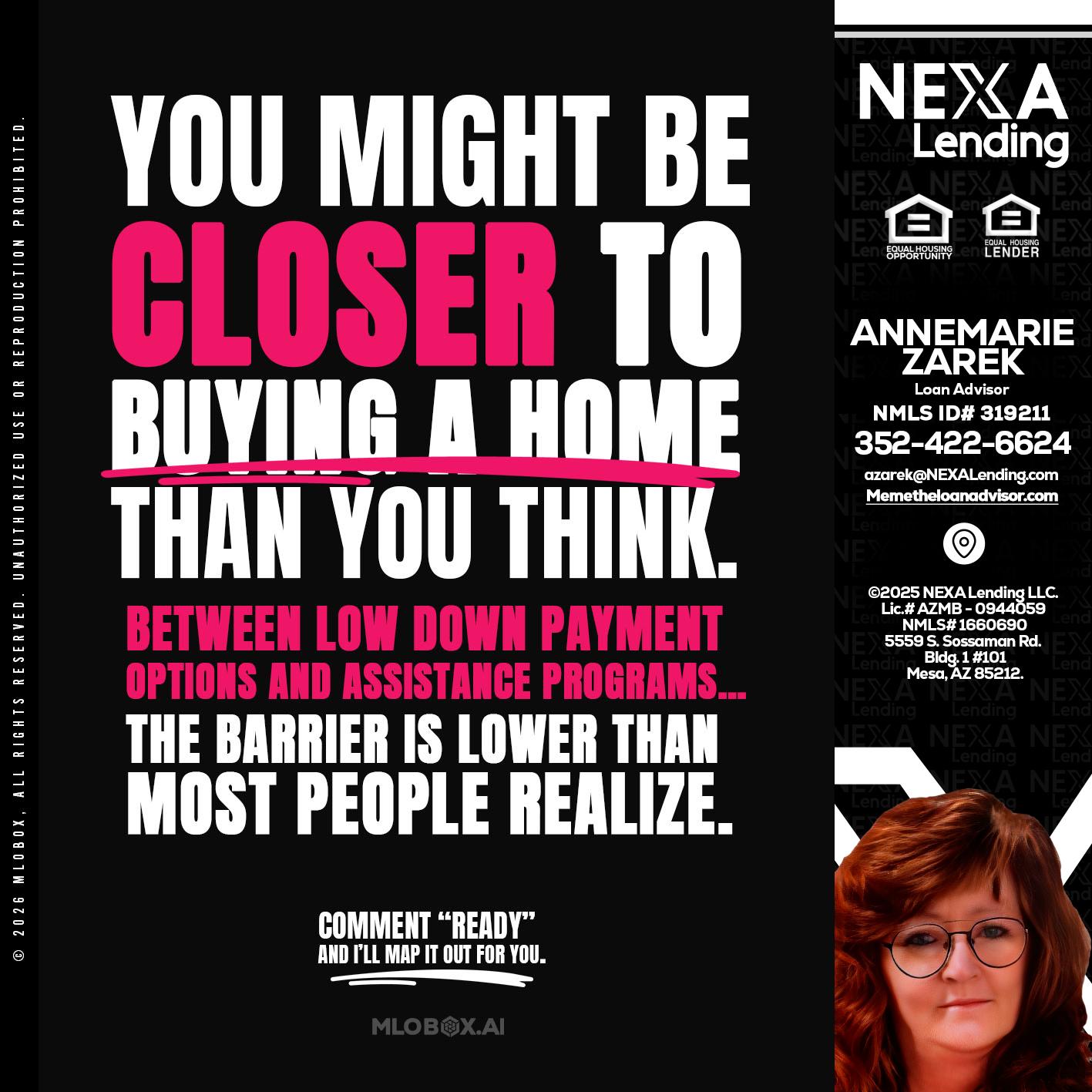 YOU MIGHT BE - AnneMarie Zarek -Mortgage Loan Originator