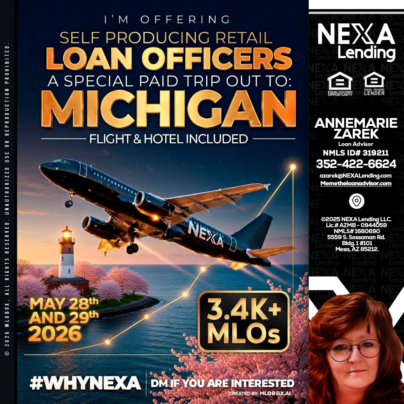 MICHIGAN TRIP - AnneMarie Zarek -Mortgage Loan Originator