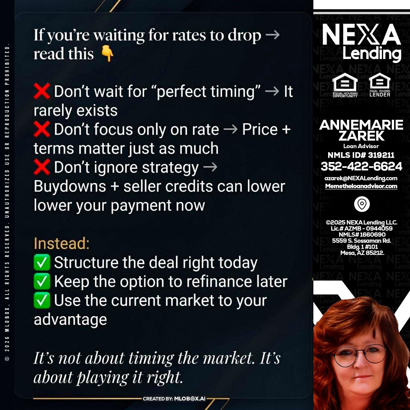 IF YOU ARE - AnneMarie Zarek -Mortgage Loan Originator