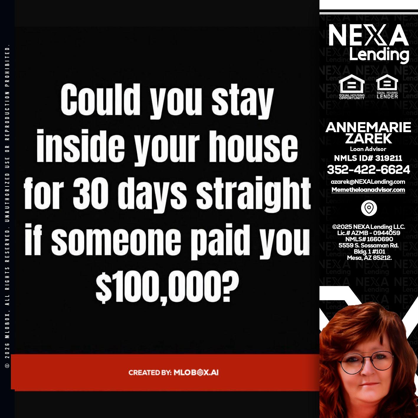 COULD YOU STAY - AnneMarie Zarek -Mortgage Loan Originator