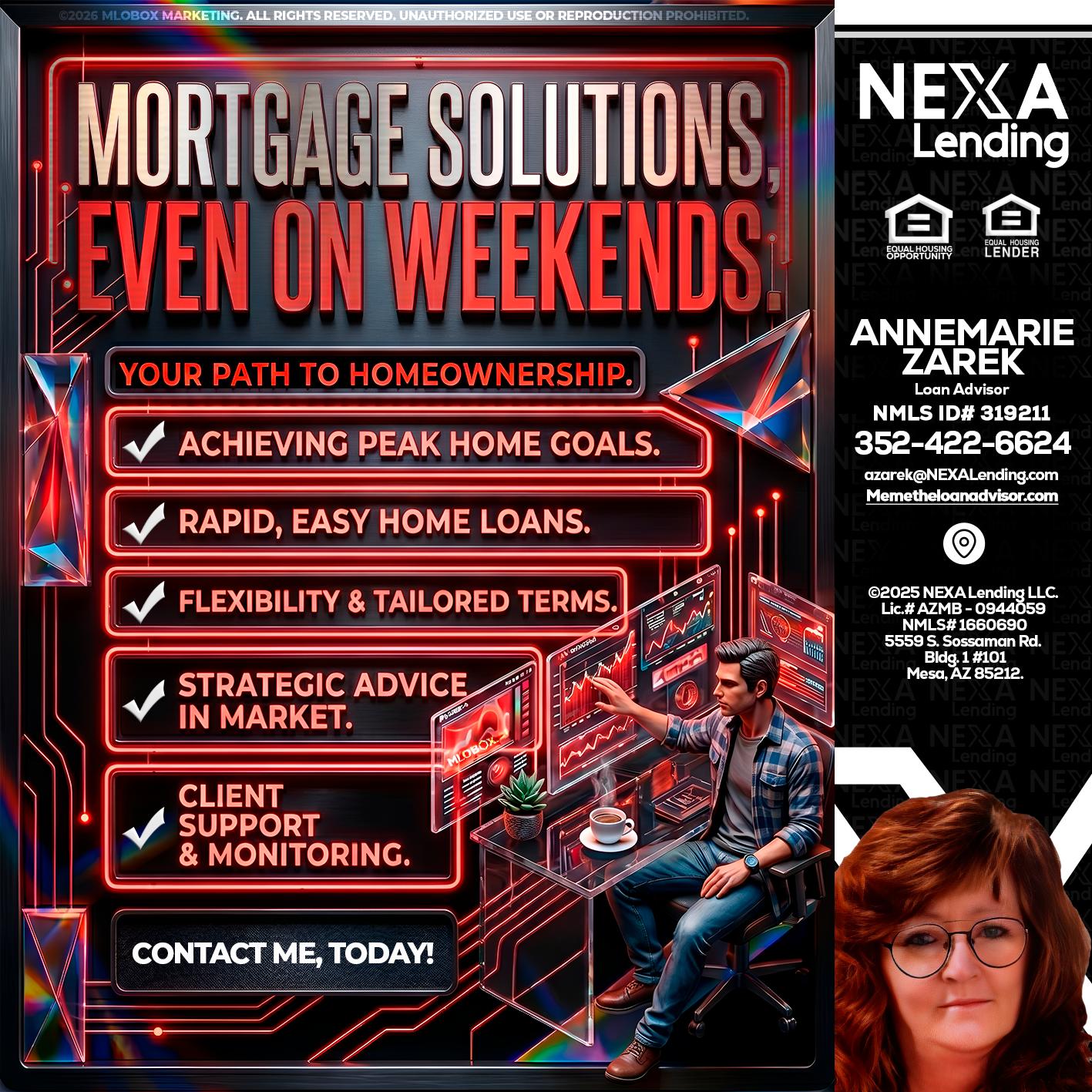 WEEKEND SOLUTIONS - AnneMarie Zarek -Mortgage Loan Originator