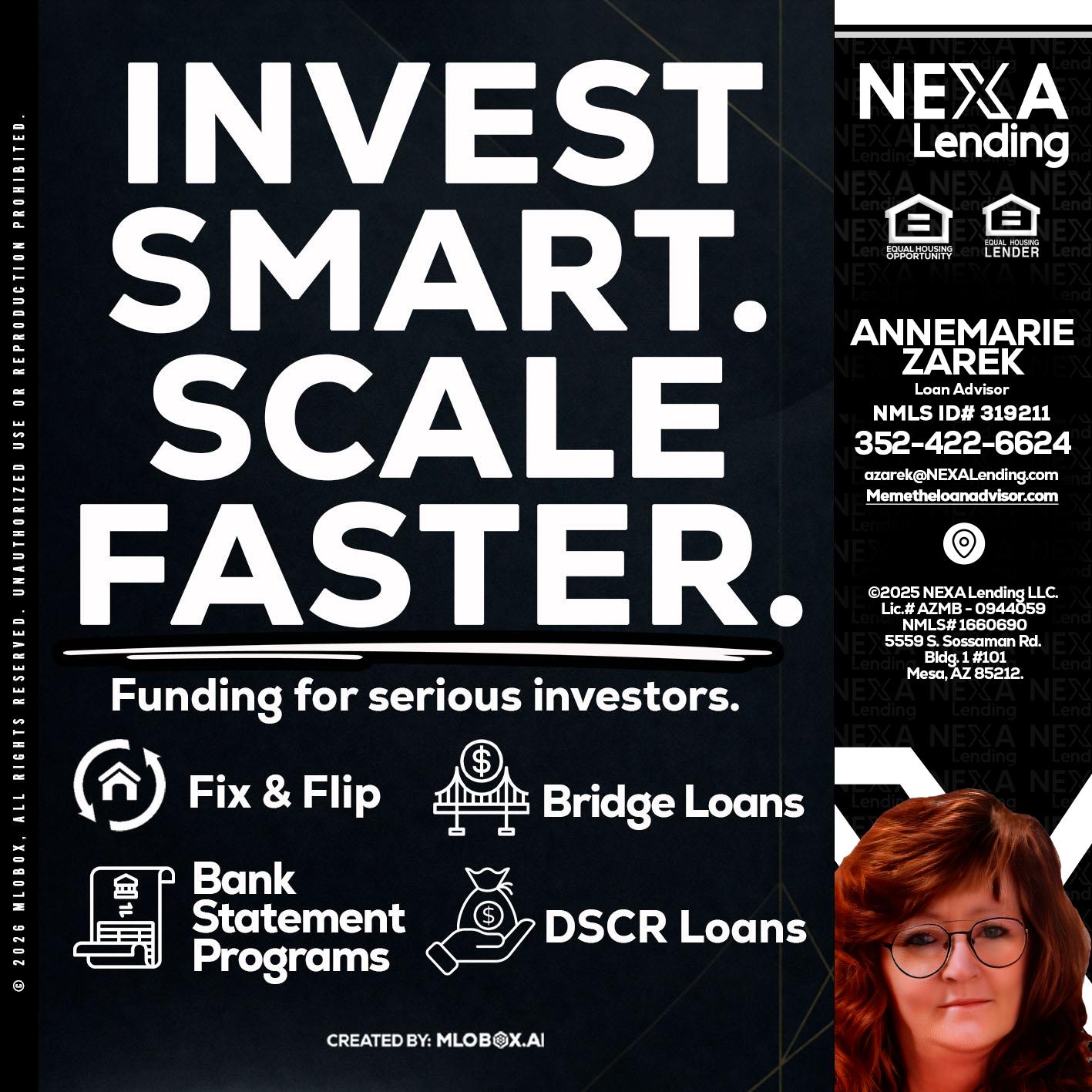 INVEST SMART - AnneMarie Zarek -Mortgage Loan Originator