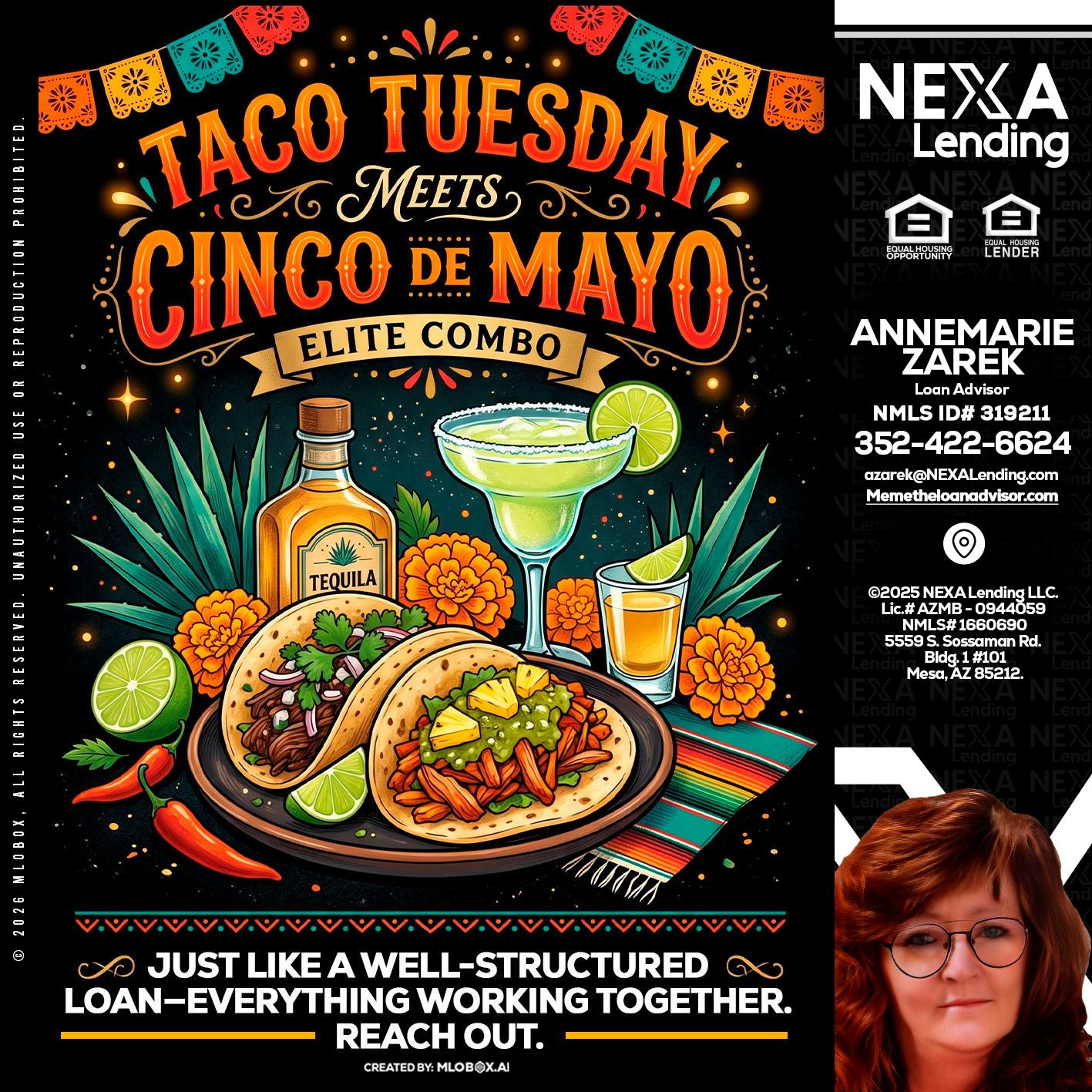 TACO TUESDAY - AnneMarie Zarek -Mortgage Loan Originator
