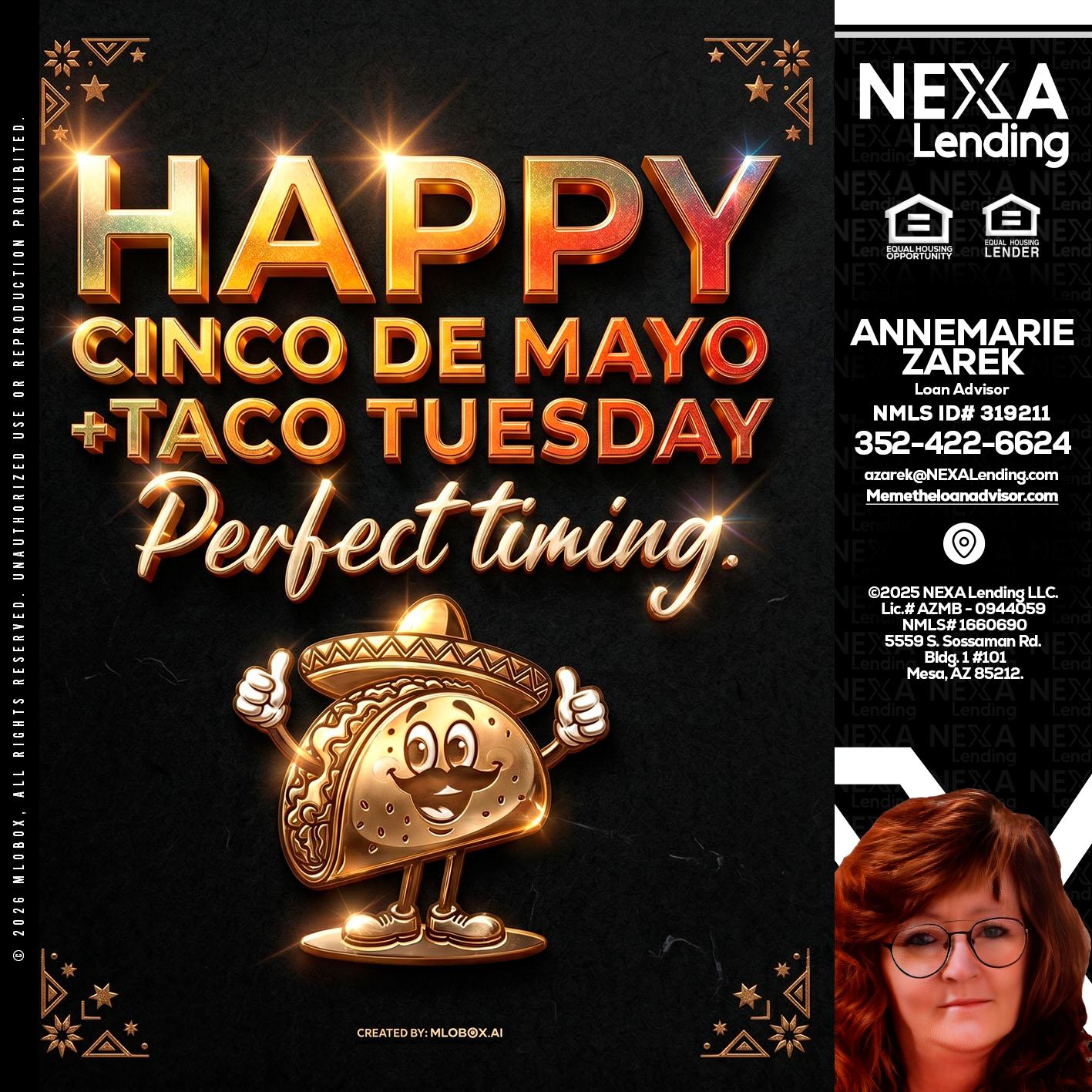happy 5 de mayo - AnneMarie Zarek -Mortgage Loan Originator