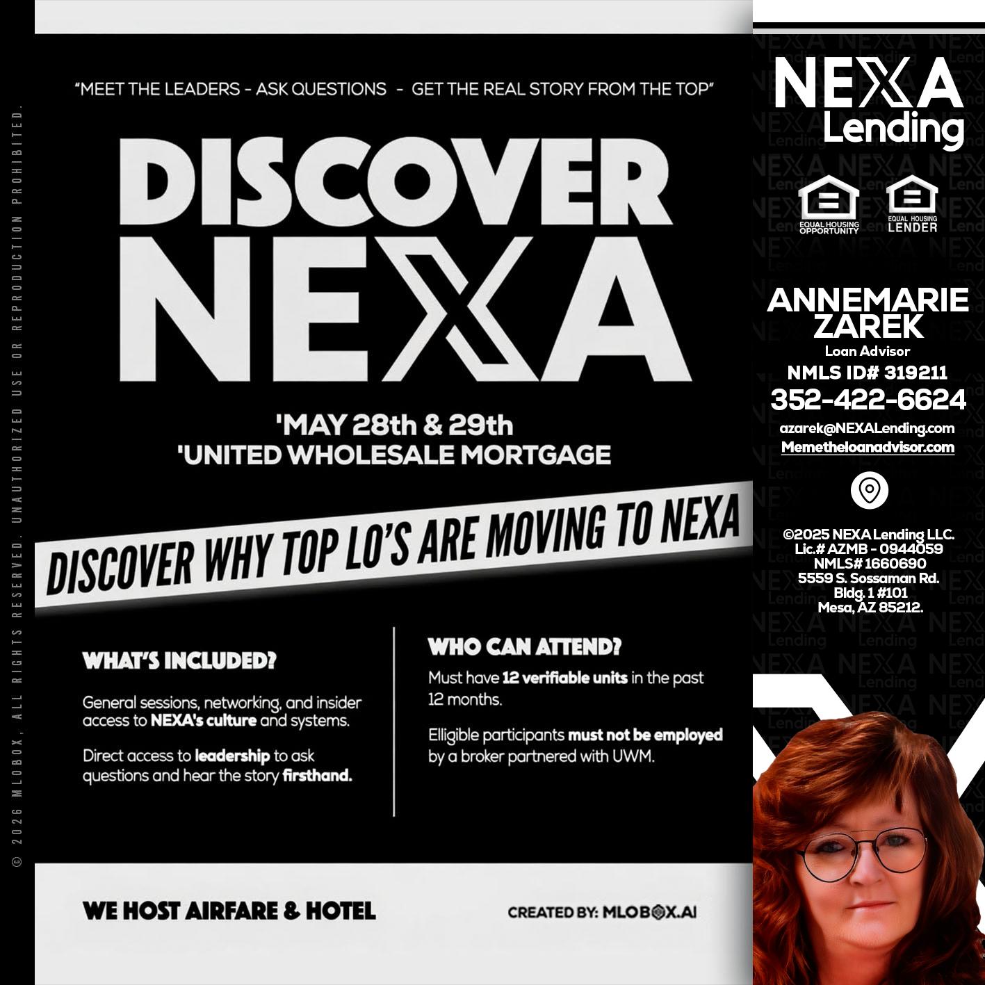DISCOVER NEXA - AnneMarie Zarek -Mortgage Loan Originator