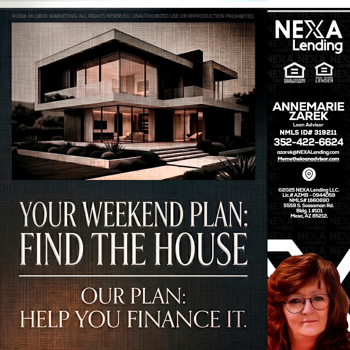 YOUR WEEKEND PLAN - AnneMarie Zarek -Mortgage Loan Originator