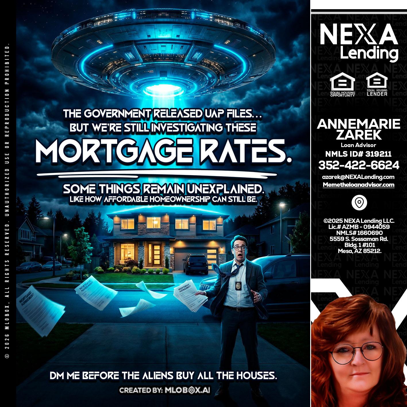 MORTGAGE RATES - AnneMarie Zarek -Mortgage Loan Originator