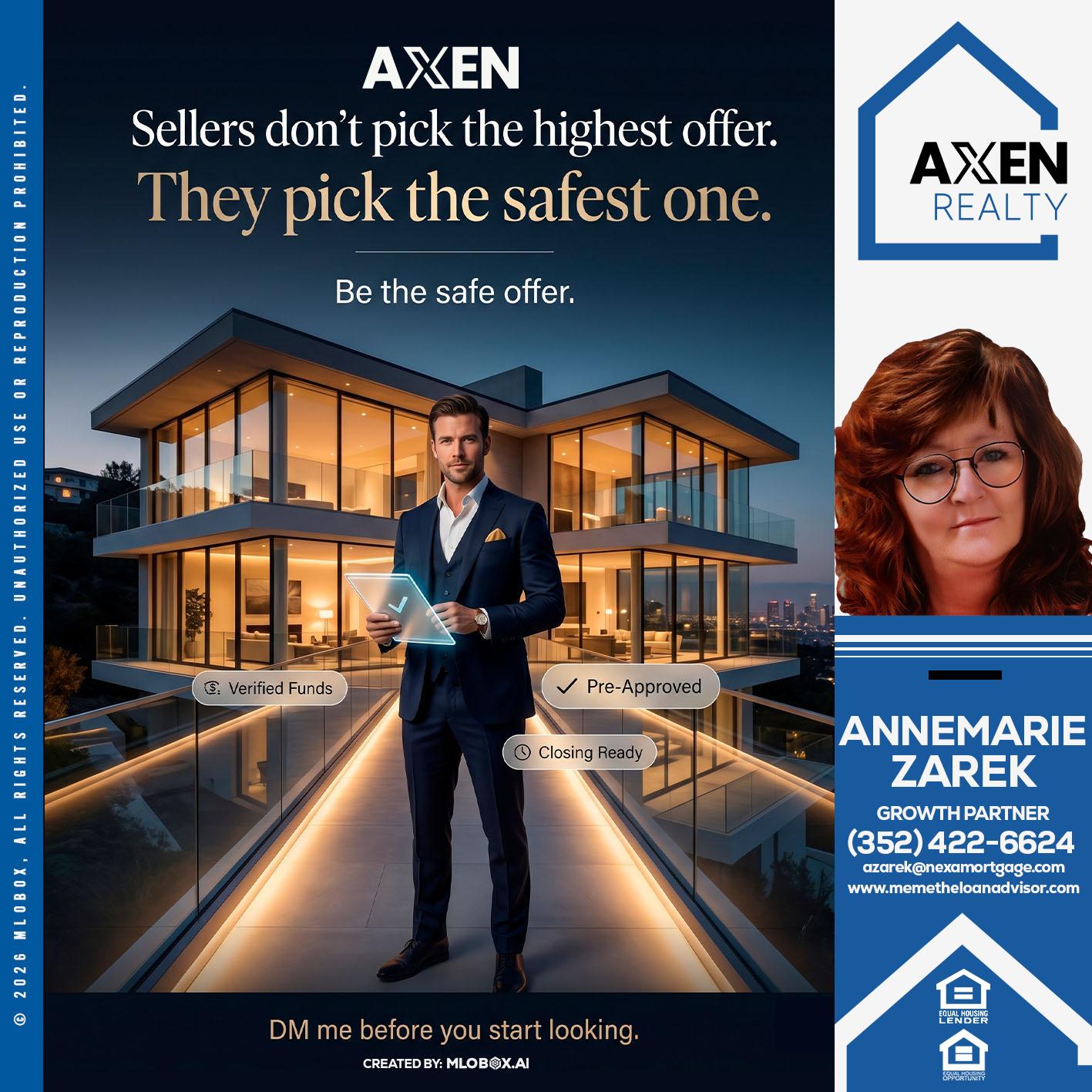 seller's don't pick - AnneMarie Zarek -Mortgage Loan Originator