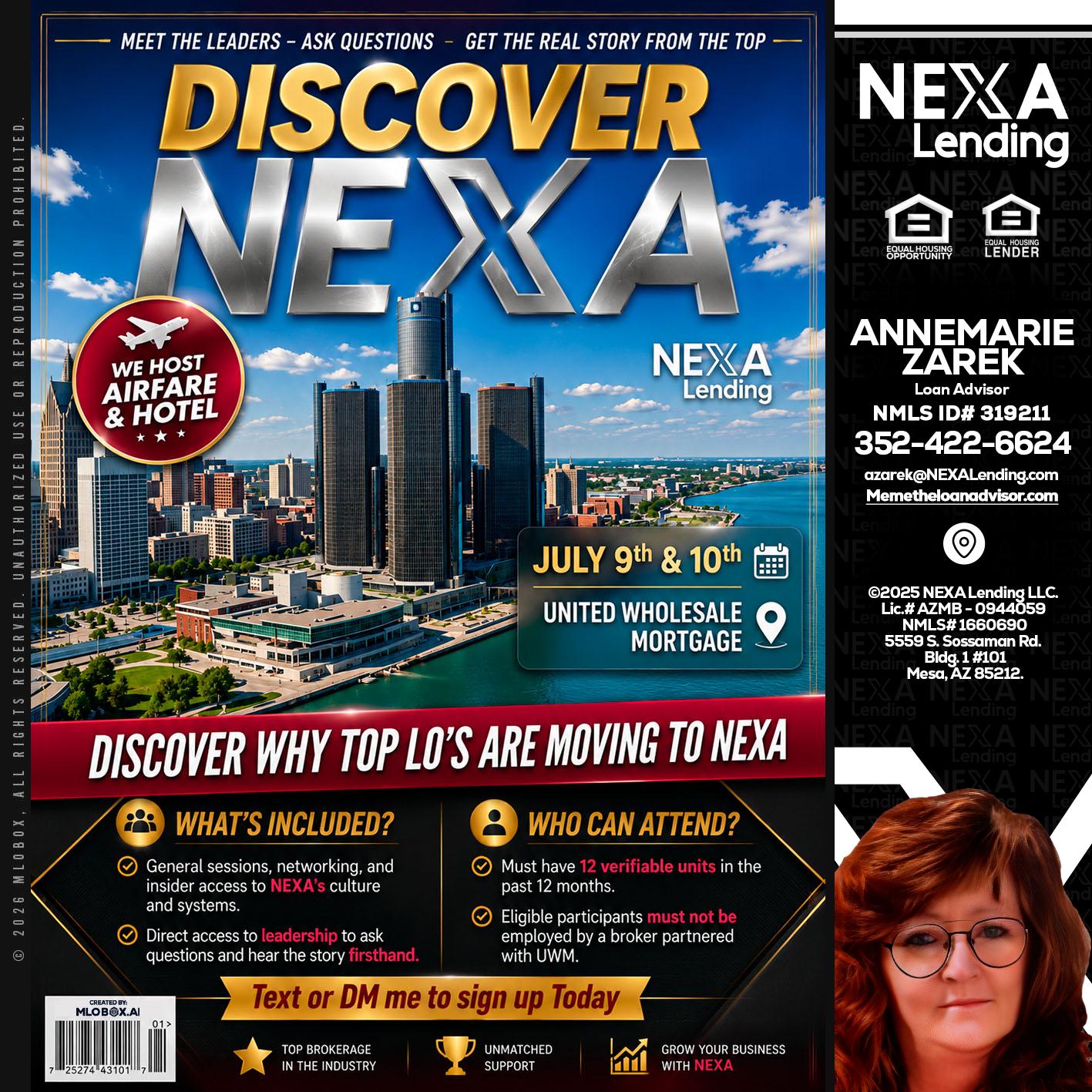 DISCOVER NEXA - AnneMarie Zarek -Mortgage Loan Originator