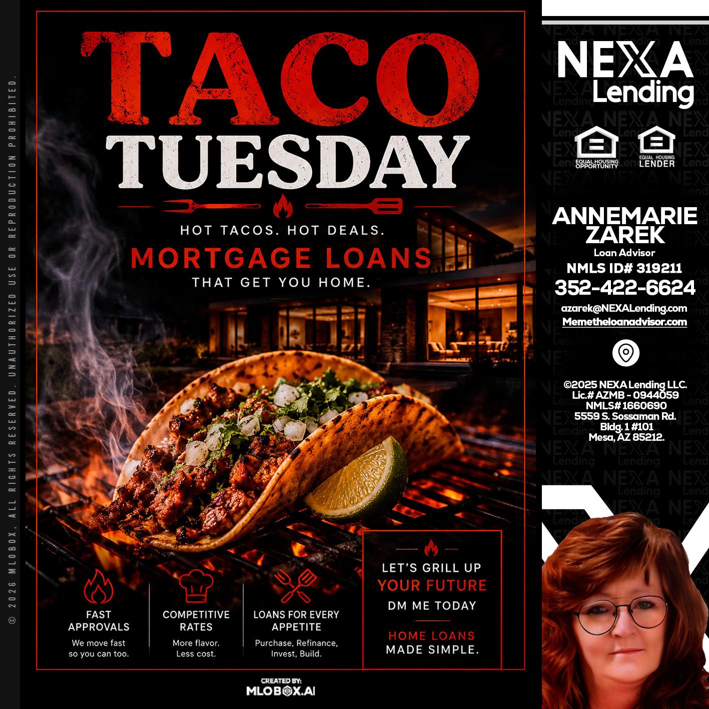 TACO TUESDAY - AnneMarie Zarek -Mortgage Loan Originator