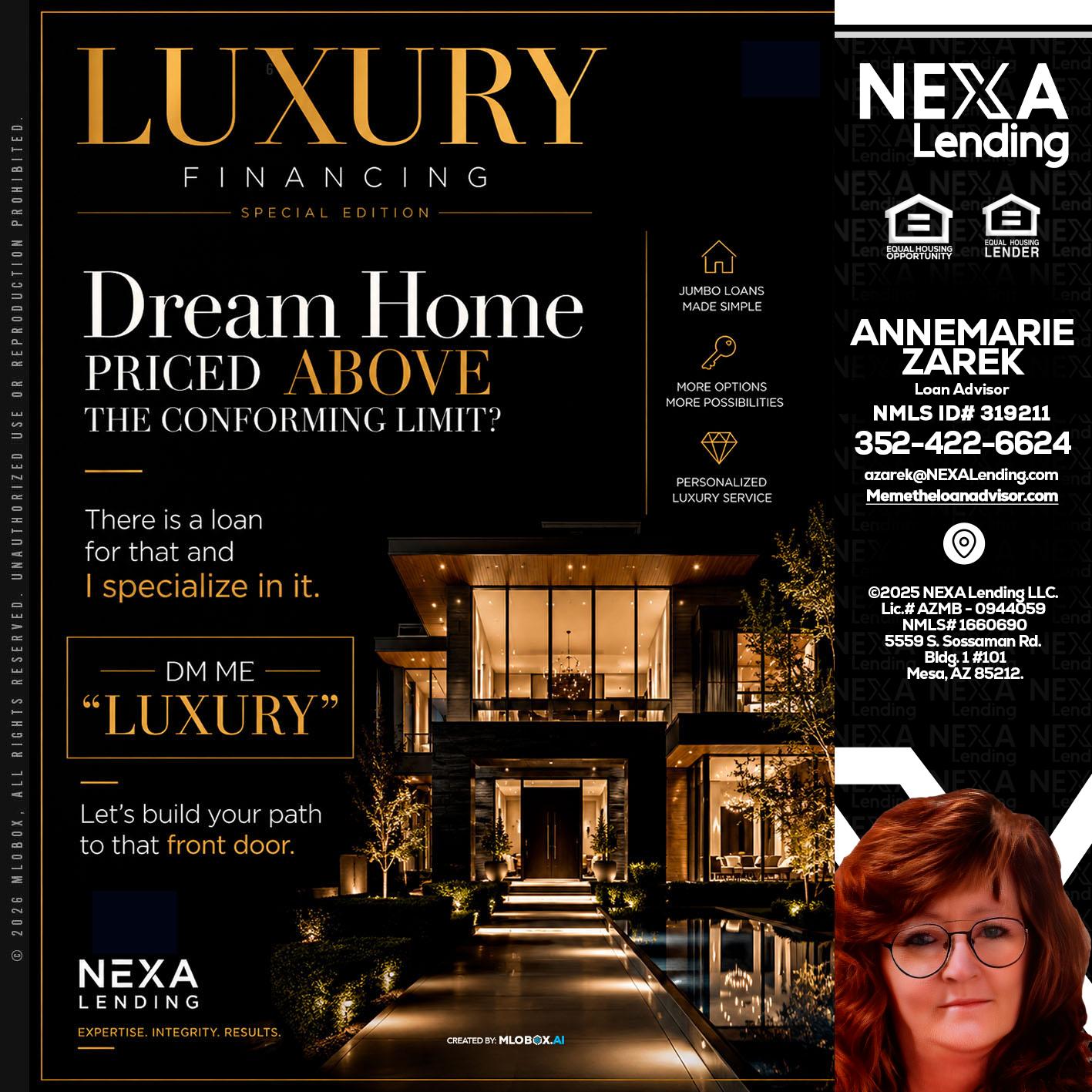 LUXURY - AnneMarie Zarek -Mortgage Loan Originator