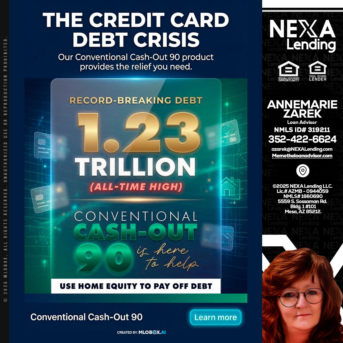 THE CREDIT CARD - AnneMarie Zarek -Mortgage Loan Originator