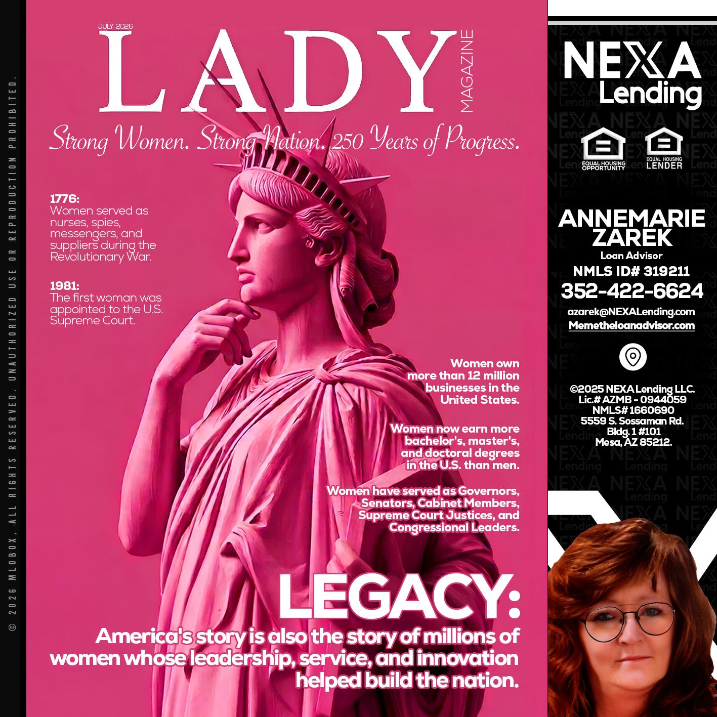 LADY LIBERTY! - AnneMarie Zarek -Mortgage Loan Originator