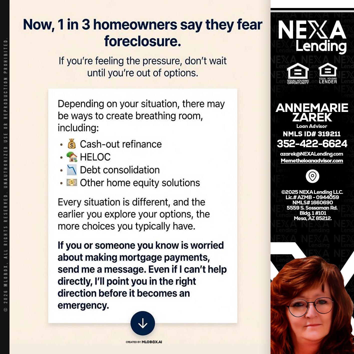 NOW, 1 IN 3 - AnneMarie Zarek -Mortgage Loan Originator