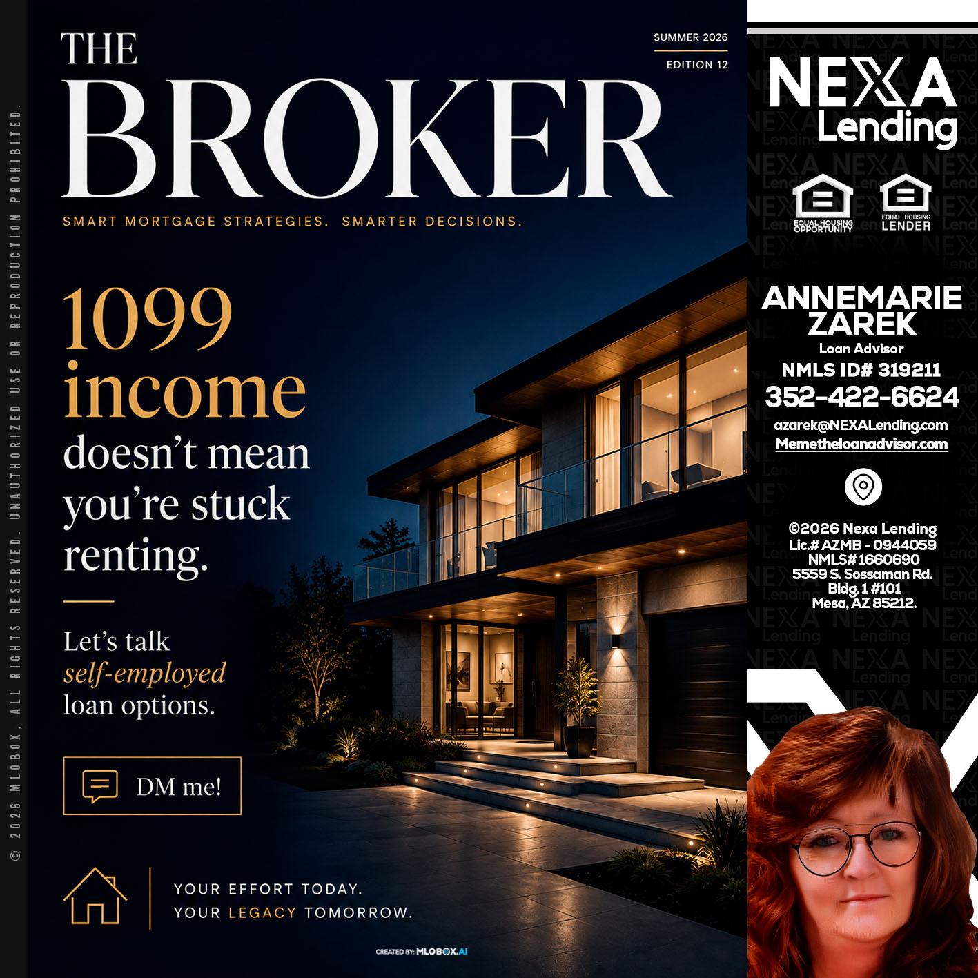 THE BROKER - AnneMarie Zarek -Mortgage Loan Originator
