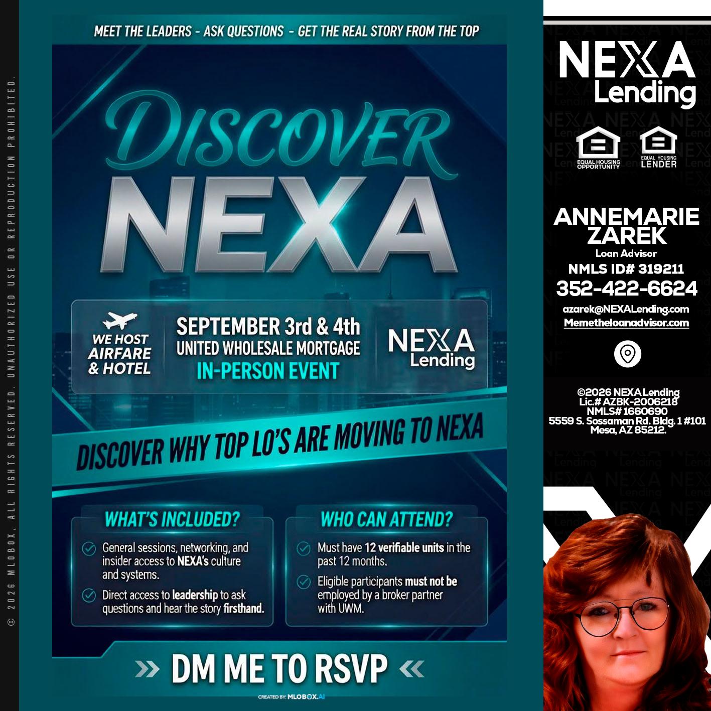 DISCOVER NEXA - AnneMarie Zarek -Mortgage Loan Originator