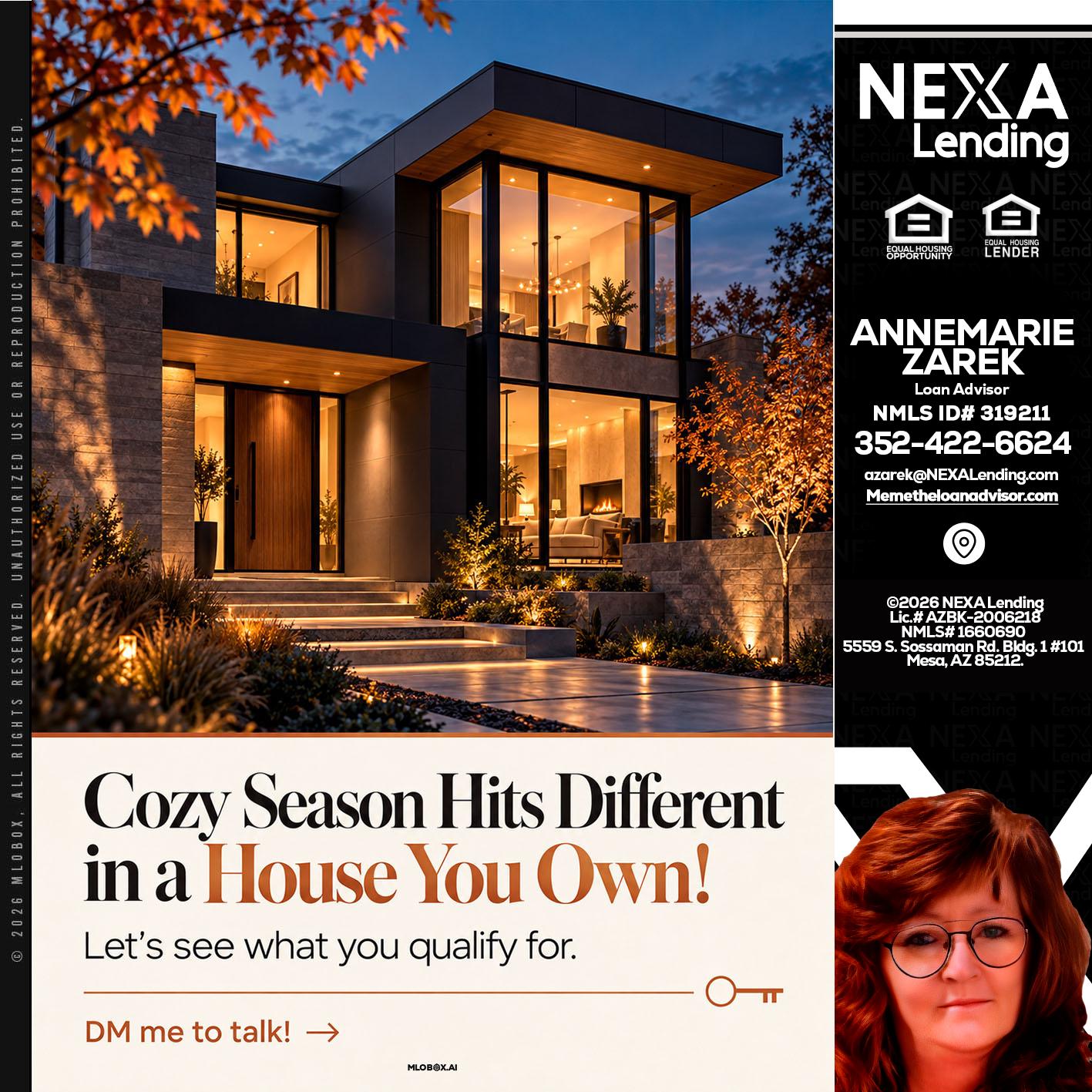 COZY SEASON - AnneMarie Zarek -Mortgage Loan Originator