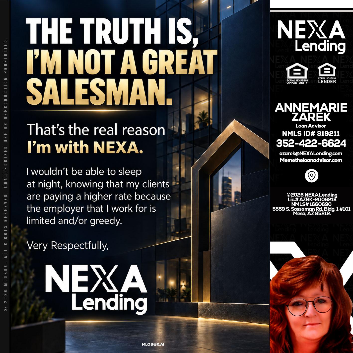 THE TRUTH IS - AnneMarie Zarek -Mortgage Loan Originator