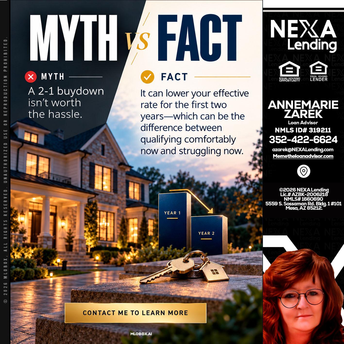 MYTH VS FACT - AnneMarie Zarek -Mortgage Loan Originator