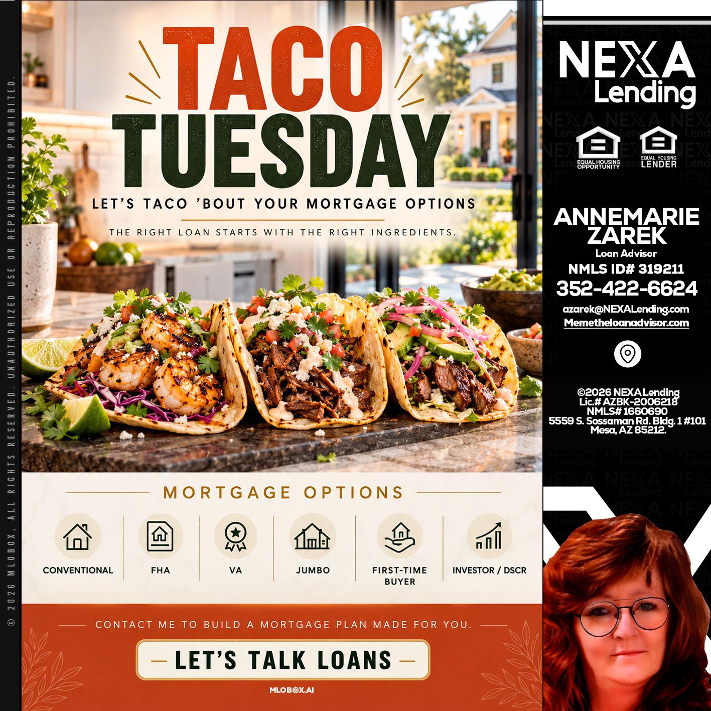 taco Tuesday - AnneMarie Zarek -Mortgage Loan Originator