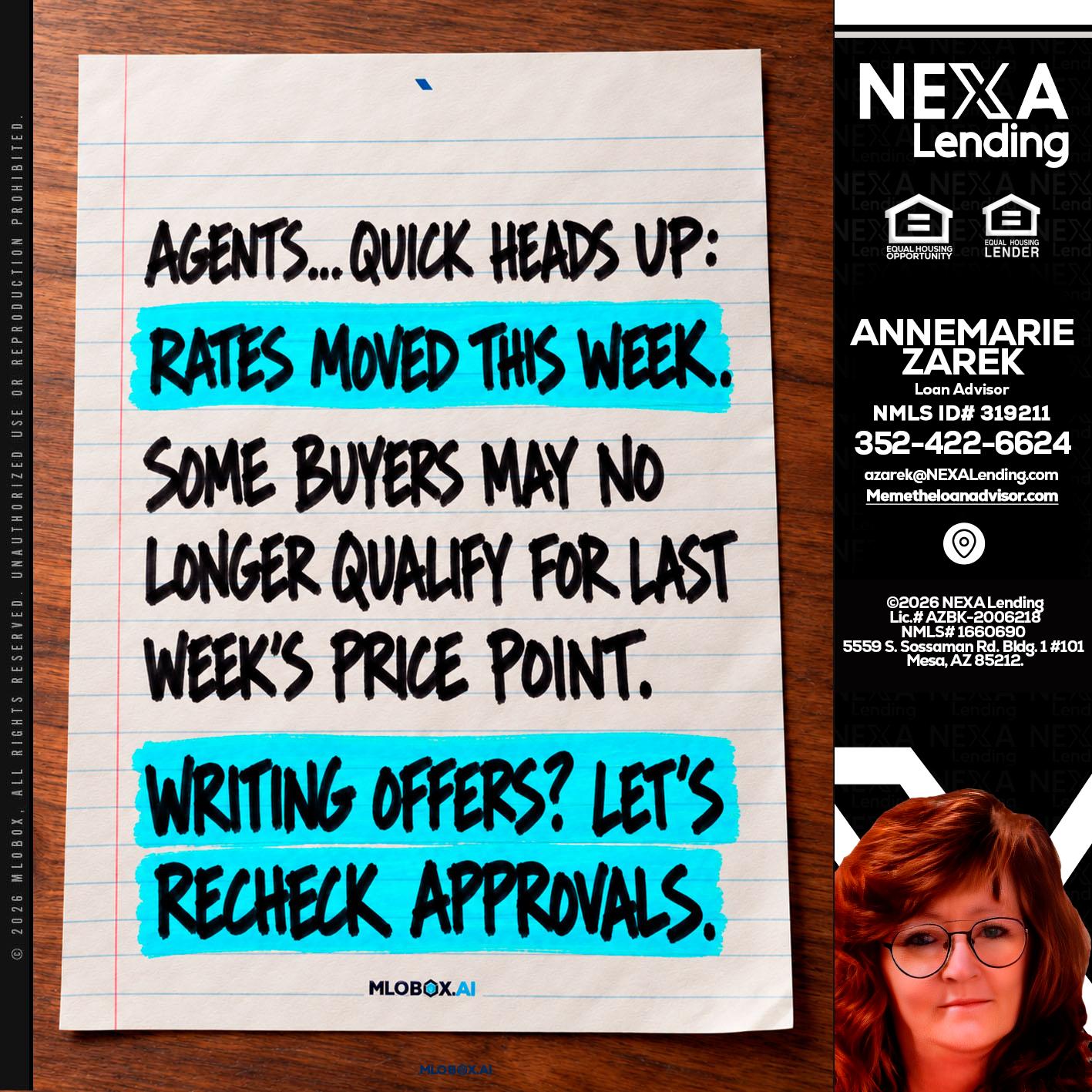 AGENTS - AnneMarie Zarek -Mortgage Loan Originator