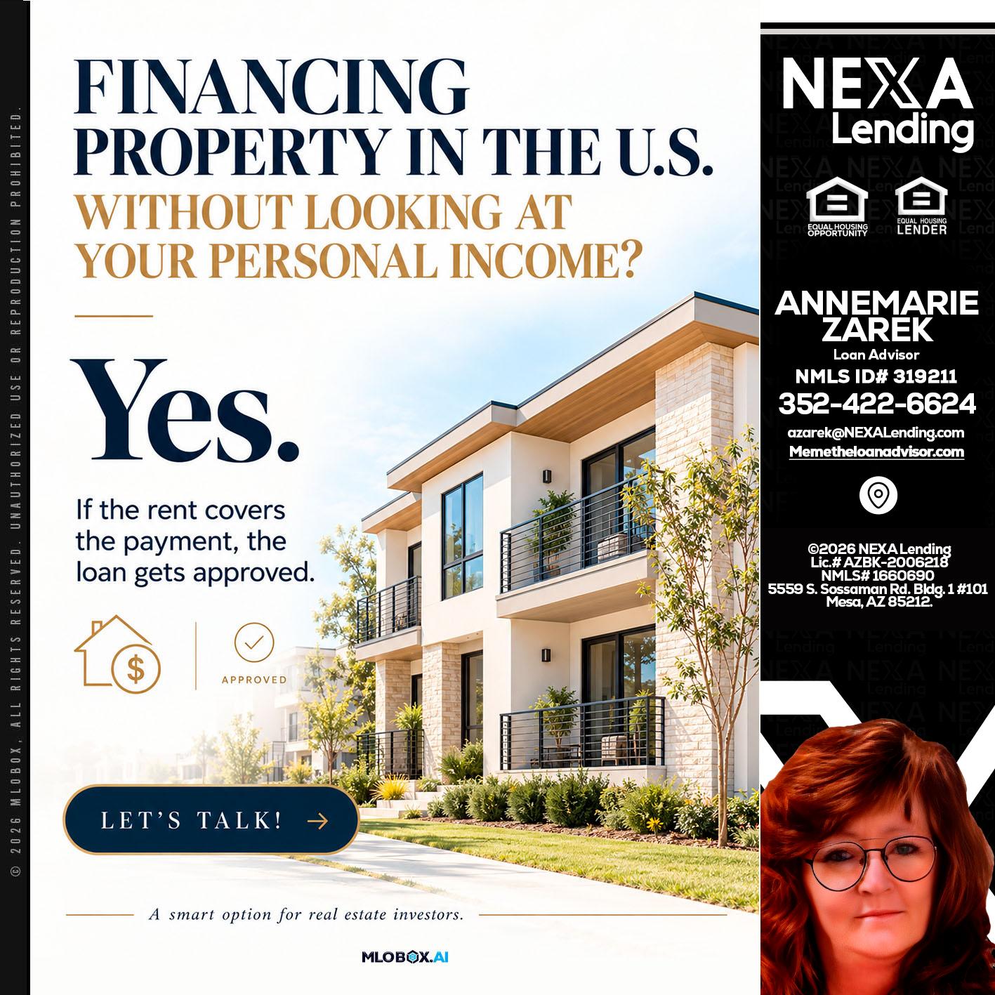 FINANCING - AnneMarie Zarek -Mortgage Loan Originator