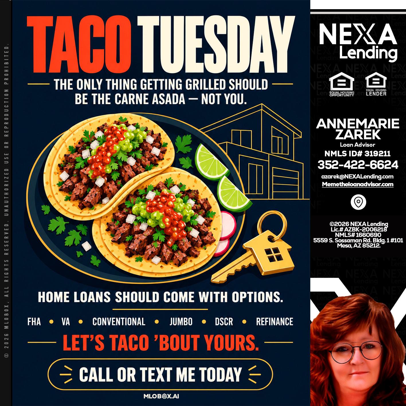TACOS TUESDAY - AnneMarie Zarek -Mortgage Loan Originator
