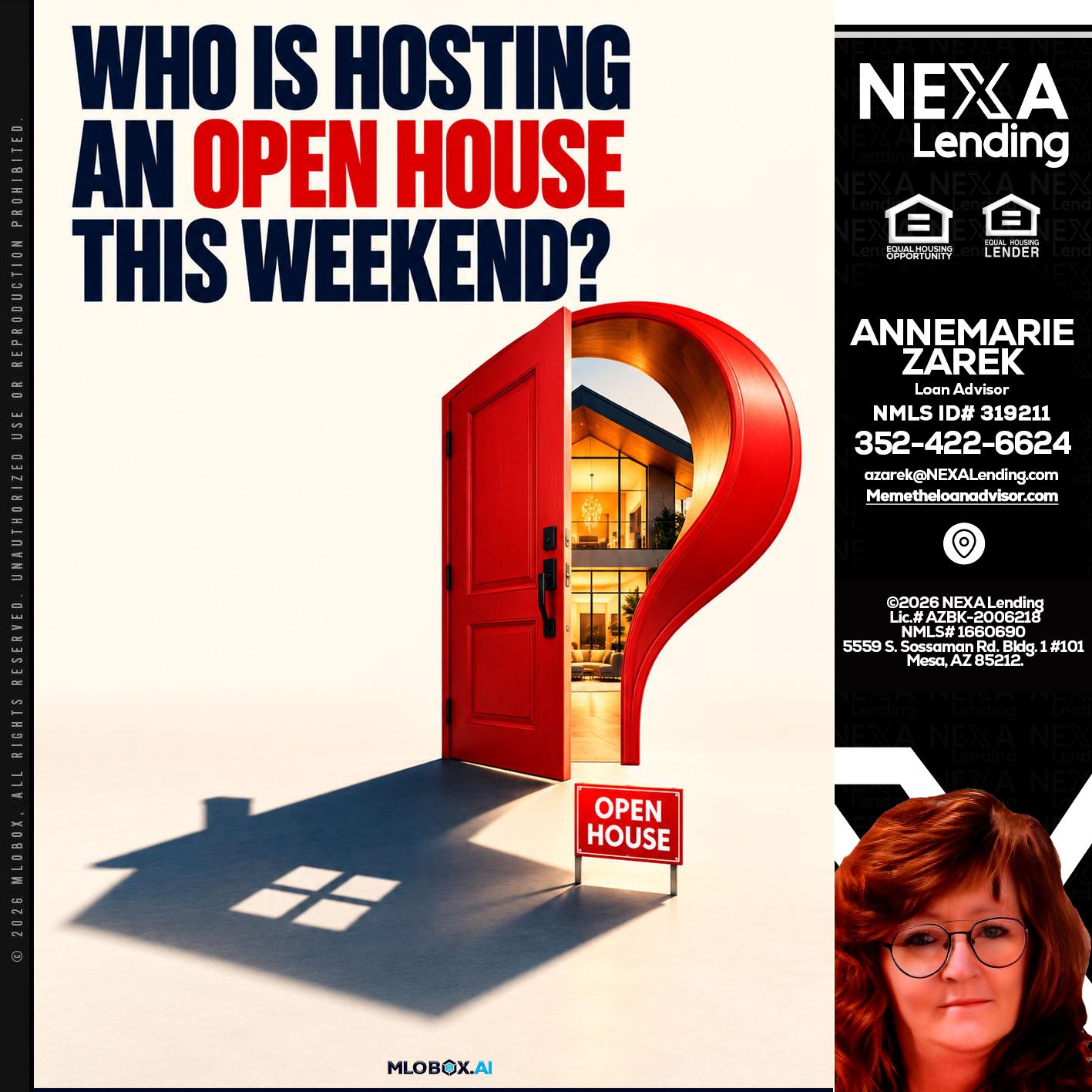 who is hosting - AnneMarie Zarek -Mortgage Loan Originator