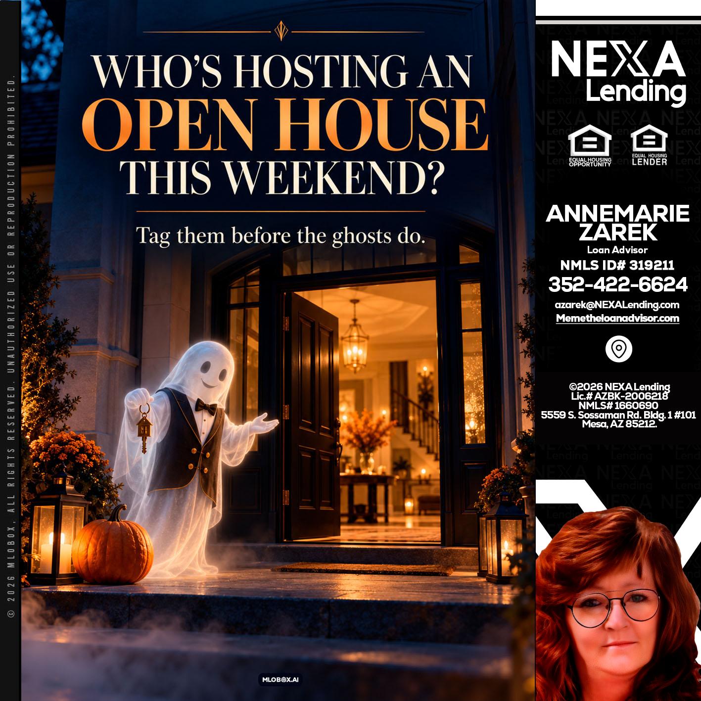 WHO IS HOSTING? - AnneMarie Zarek -Mortgage Loan Originator