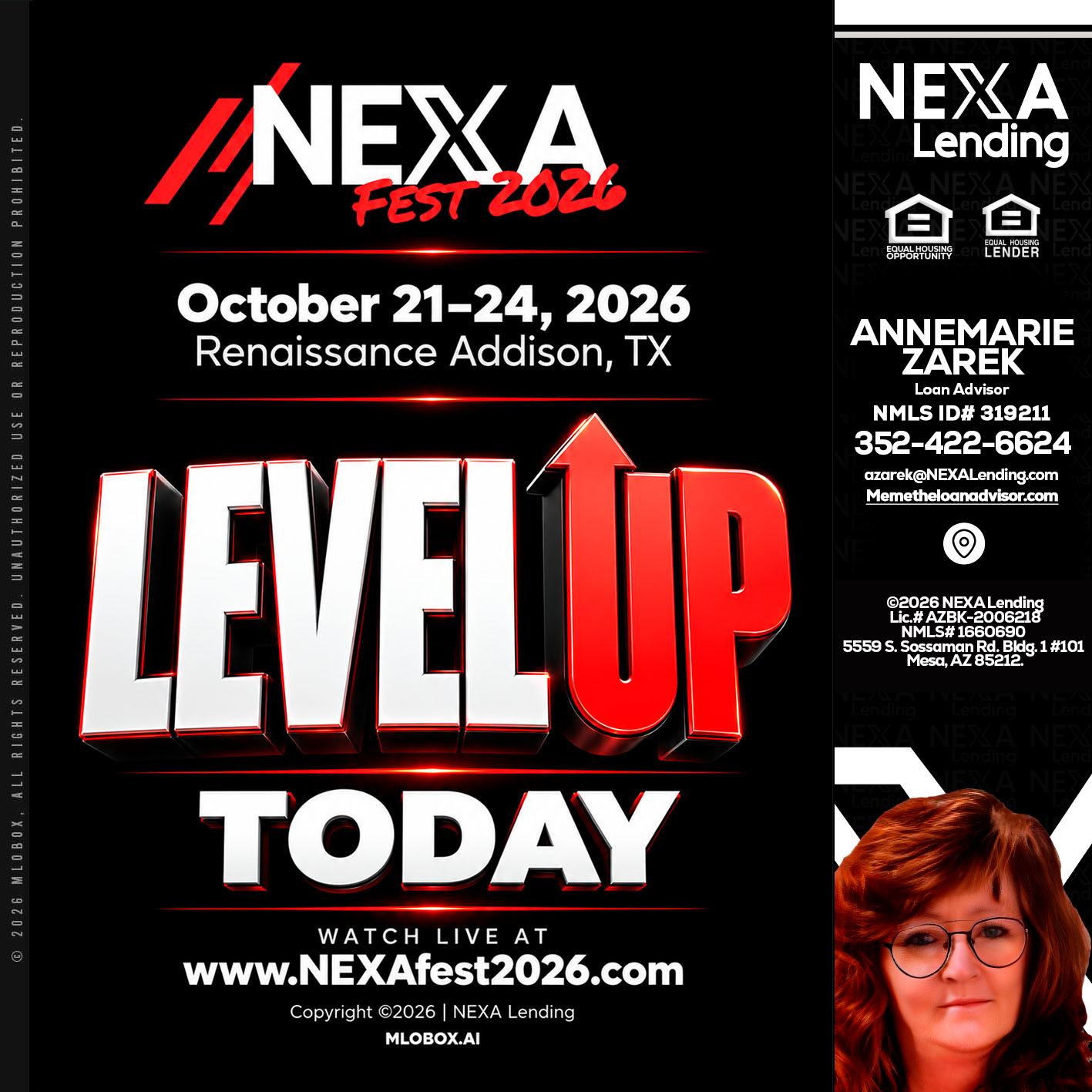 LEVEL UP TODAY - AnneMarie Zarek -Mortgage Loan Originator